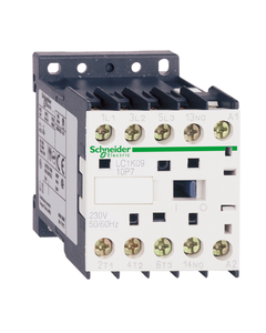 Stycznik LC1K0910P7, 3bieg-3NO, 9A w AC3, 4kW, cewka 230V 50/60Hz, styki pom. 1NO