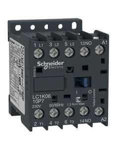 Stycznik LC1K0910T7, 3bieg-3NO, 9A w AC3, 4kW, cewka 480V 50/60Hz, styki pom. 1NO