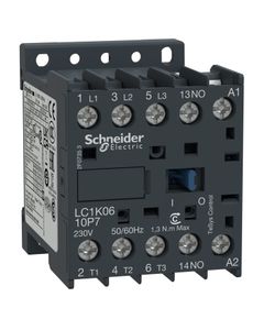 Stycznik LC1K1210B5, 3bieg-3NO, 12A w AC3, 5.5kW, cewka 24V 50Hz, styki pom. 1NO
