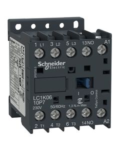Stycznik LC1K1210B7, 3bieg-3NO, 12A w AC3, 5.5kW, cewka 24V 50/60Hz, styki pom. 1NO