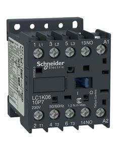 Stycznik LC1K1210E7, 3bieg-3NO, 12A w AC3, 5.5kW, cewka 48V 50/60Hz, styki pom. 1NO