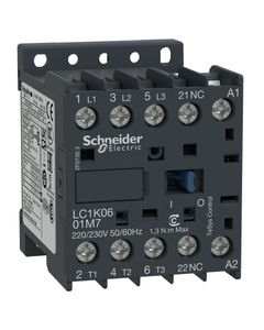 Stycznik LC1K1601B7, 3bieg-3NO, 16A w AC3, 7.5kW, cewka 24V 50/60Hz, styki pom. 1NC