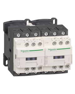 Stycznik nawrotny LC2D25M7, 3bieg-3NO, 25A, 11kW w AC-3, 220V 50/60 Hz, styki pom. 1NO+1NC