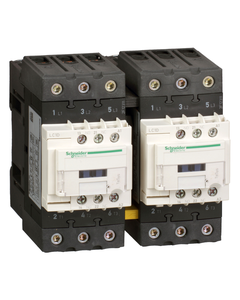Stycznik nawrotny LC2D40AE7, 3bieg-3NO, 40A, 18.5kW w AC-3, 48V 50/60 Hz, styki pom. 1NO+1NC