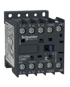Stycznik LP1K0910JD, 3bieg-3NO, 9A w AC3, 4kW, cewka 12V DC, styki pom. 1NO