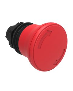 Platinum, przycisk grzybkowy LPCB6344 czerwony fi40, odblok./obrót, bistabilny, napęd bez ramki