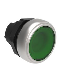 Platinum, przycisk kryty podświetlany LPCBL103 zielony, monostabilny, napęd bez ramki