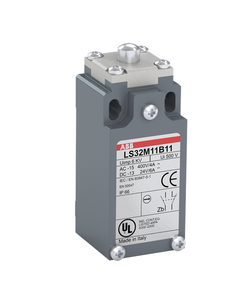 Łącznik krańcowy LS32M11B11, 1NO+1NC migowe, trzpień wciskany metalowy , metal IP65, M16