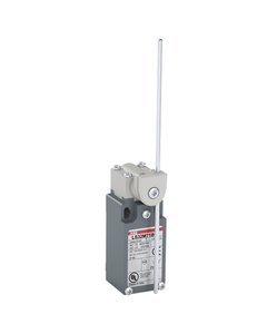Łącznik krańcowy LS32M71B11, 1NO+1NC migowe, dźwignia z prętem stalowym fi 3, metal IP65, M16