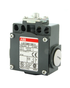 Łącznik krańcowy LS72M11B11, 1NO+1NC migowe, trzpień wciskany metalowy , metal IP66, M16