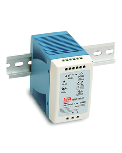 Zasilacz impulsowy MDR-100-12, 100W, 12VDC 7.5 A, zasil. 85-264VAC, ob. tworzywo
