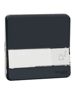 Mureva - Mechanizm przycisku z polem opisowym antracyt, IP55