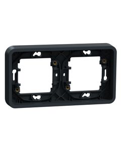 Mureva - Podstawa  podtynkowa 2x pozioma antracytowa