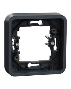 Mureva - Podstawa podtynkowa 1x z pazurkami montażowymi antracytowa