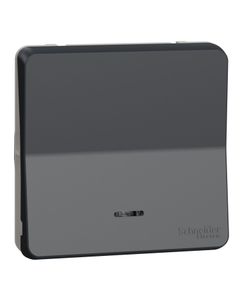 Mureva - Mechanizm łącznika uniwersalnego podwójnego z podświetl. antracyt, IP55