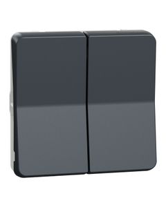 Mureva - Mechanizm przycisku  powdójnego antracyt, IP55