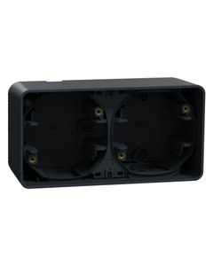 Mureva - Podstawa  naścienna 2x pozioma antracytowa