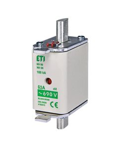 Wkładka topikowa NH000 aM 100A/500V silnikowa, KOMBI