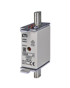 Wkładka topikowa NH000 gG 100A/500V przemysłowa zwłoczna 500V KOMBI