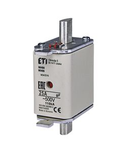 Wkładka topikowa NH00/WT-00 gF 25A/500V szybka, KOMBI