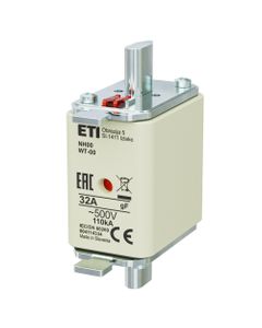 Wkładka topikowa NH00/WT-00 gF 32A/500V szybka, KOMBI