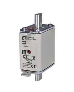 Wkładka topikowa NH00/WT-00 gF 63A/500V szybka, KOMBI