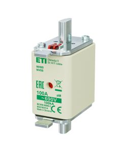 Wkładka topikowa NH00 aM 100A/690V silnikowa, KOMBI