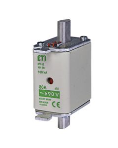 Wkładka topikowa NH00 aM 80A/690V silnikowa, KOMBI