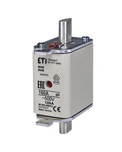Wkładka topikowa NH00 gG 125A/500V przemysłowa zwłoczna 500V KOMBI