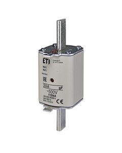 Wkładka topikowa NH1/WT-1 gF 20A/500V szybka, KOMBI