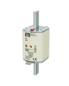 Wkładka topikowa NH1/WT-1 gF 63A/500V szybka, KOMBI