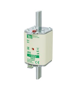 Wkładka topikowa NH1 aM 40A/690V silnikowa, KOMBI