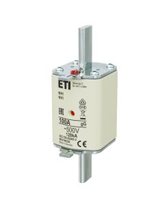 Wkładka topikowa NH1 gG 100A/500V przemysłowa zwłoczna 500V KOMBI