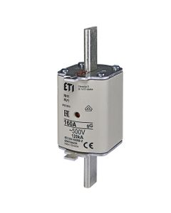 Wkładka topikowa NH1 gG 160A/500V przemysłowa zwłoczna 500V KOMBI