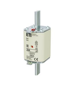 Wkładka topikowa NH1 gG 20A/500V przemysłowa zwłoczna 500V KOMBI