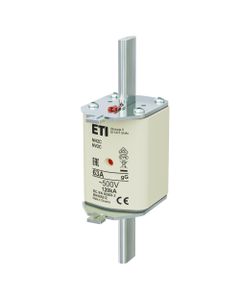 Wkładka topikowa NH2C gG 63A/500V przemysłowa zwłoczna 500V KOMBI