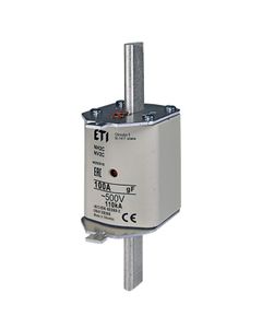 Wkładka topikowa NH2/WT-2C gF 100A/500V szybka, KOMBI