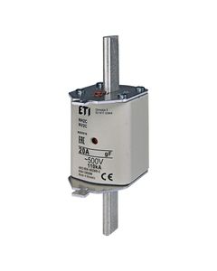 Wkładka topikowa NH2/WT-2C gF 20A/500V szybka, KOMBI