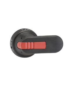 Rączka OHB80J6T czarna, do wałka 6mm, L-80mm IP65, do OT160EV..250E, blokada na trzy kłódki.