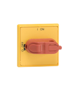 Pokrętło na drzwi OHYS3AH1 żółto-czerwone, do wałka 6mm, IP54, do OT16..125F