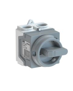 Rozłącznik w obudowie ONE20M2G, 20A, 2-biegunowy 0-1, szara pokrywa, szare pokrętło, IP67