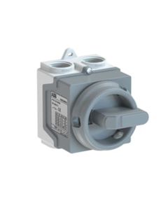 Rozłącznik w obudowie ONE20M3G, 20A, 3-biegunowy 0-1, szara pokrywa, szare pokrętło, IP67