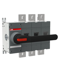 Rozłącznik izolacyjny OT1000E03K, 3P 1000A, napęd przedni, bezpośredni, czarny