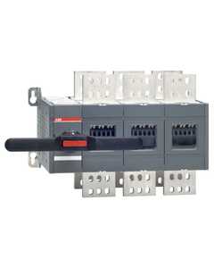 Przełącznik zasilania OT2500E03CP, (I-0-II) 3P 2500A, z wałkiem i czarną rączką IP65