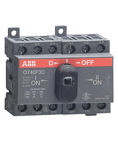Przełącznik zasilania OT40F3C, (I-0-II) 3P 40A, bez wałka i rączki