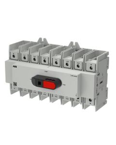 OTC Plus - Przełącznik zasilania OTC125G3-4BS, (I-0-II) 4P 125A, rozmiar G3, z rączką, montaż na szynie DIN lub płycie...