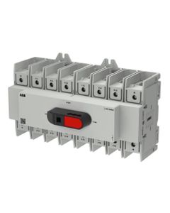 OTC Plus - Przełącznik zasilania OTC160G3-4BS, (I-0-II) 4P 160A, rozmiar G3, z rączką, montaż na szynie DIN lub płycie...