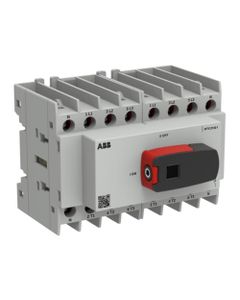 OTC Plus - Przełącznik zasilania OTC25G1-4BS, (I-0-II) 4P 25A, rozmiar G1, z rączką, montaż na szynie DIN lub płycie...