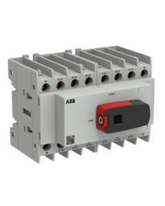 OTC Plus - Przełącznik zasilania OTC63G1-3BS, (I-0-II) 3P 63A, rozmiar G1, z rączką, montaż na szynie DIN lub płycie...