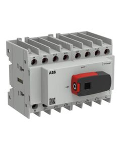 OTC Plus - Przełącznik zasilania OTC63G1-4BS, (I-0-II) 4P 63A, rozmiar G1, z rączką, montaż na szynie DIN lub płycie...